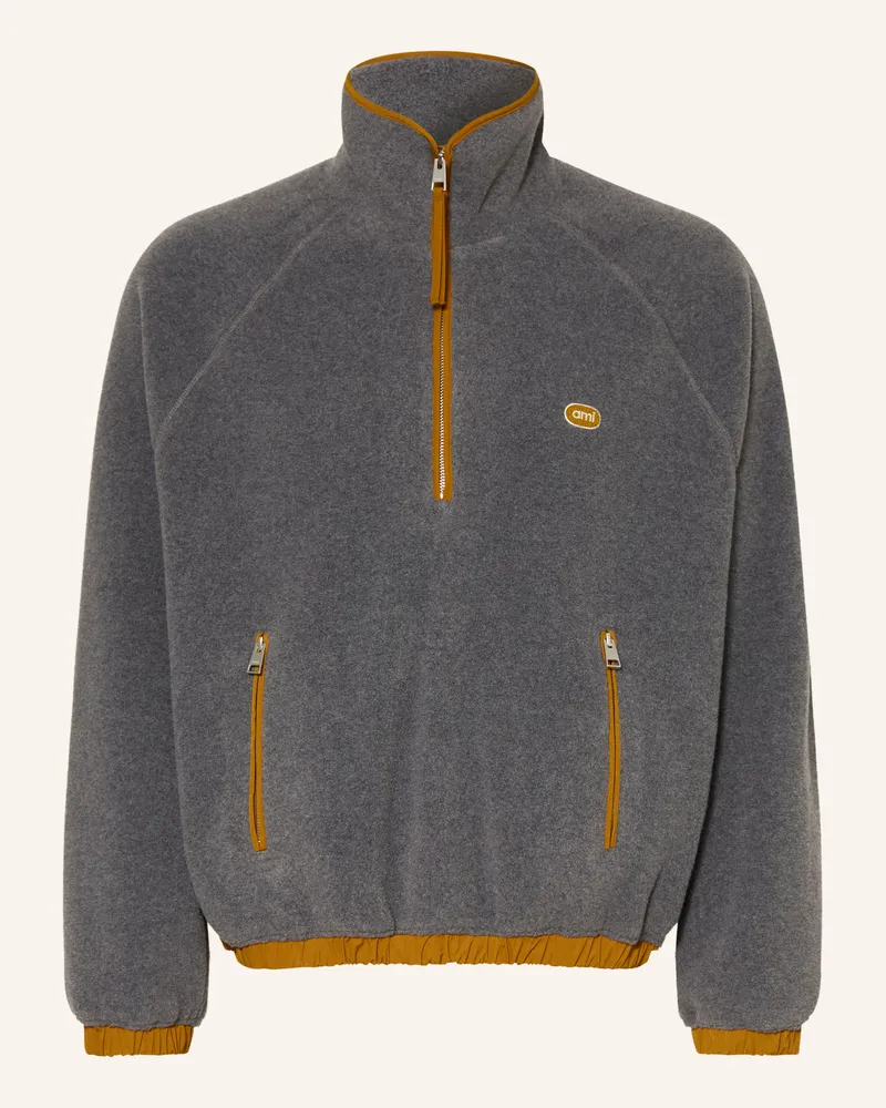 AMI Paris Fleece-Troyer grau Grau