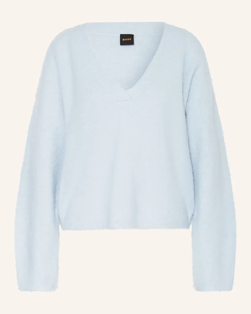 HUGO BOSS Pullover Fiti blau Hellblau