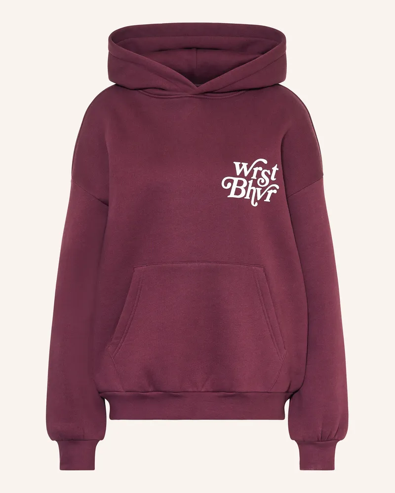 WRSTBHVR Oversized-Hoodie REEn V2 Dunkelrot