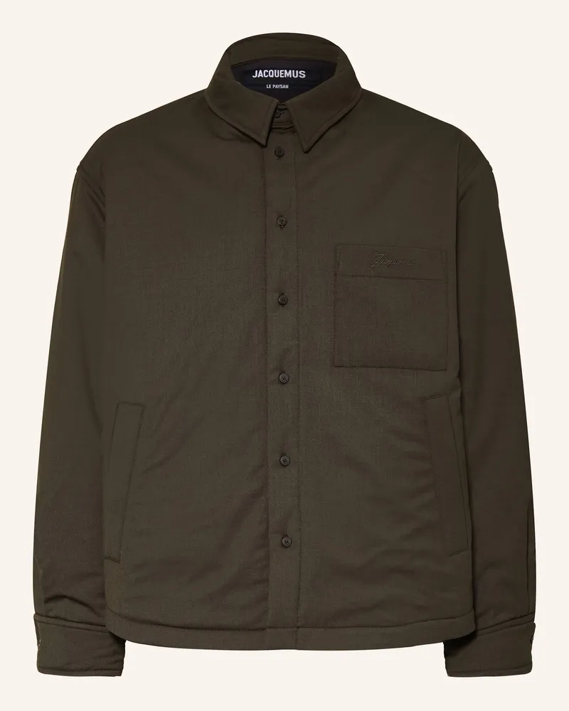Jacquemus Overshirt La Chemise Boulanger gruen Khaki