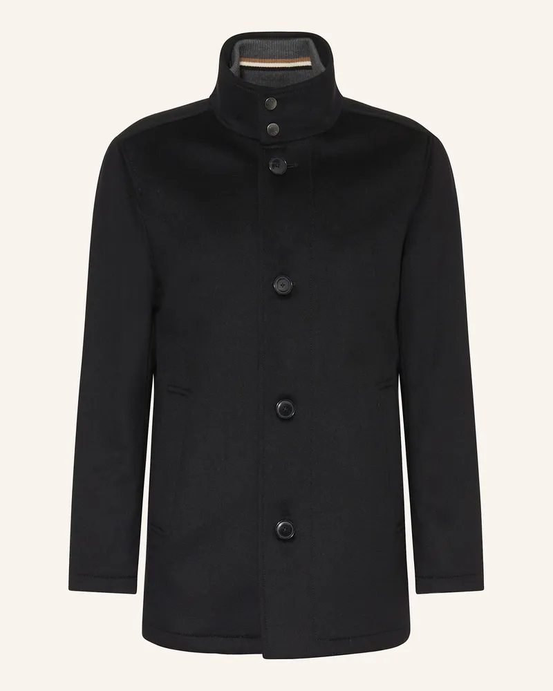 HUGO BOSS Wollmantel Coxtan schwarz Schwarz