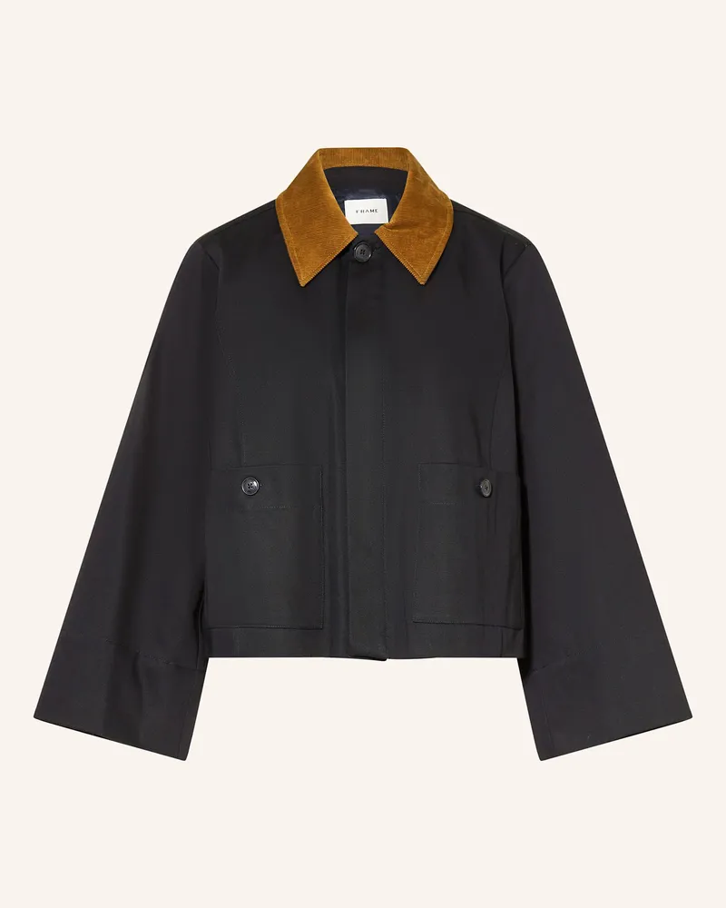 Frame Denim Trench-Jacke Dunkelblau