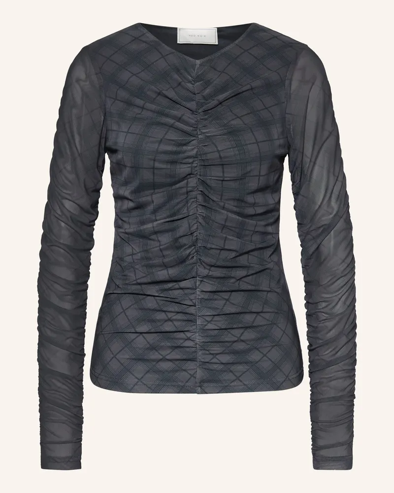 Neo Noir Longsleeve BEA aus Mesh Dunkelgrau