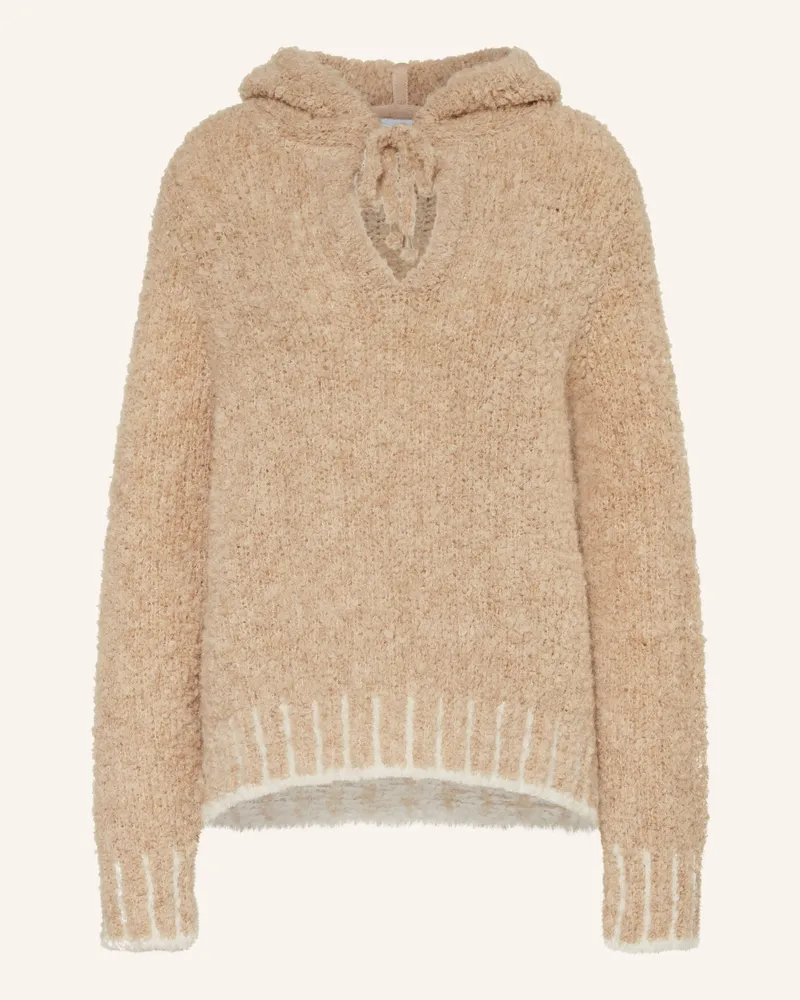 Frogbox Pullover mit Alpaka Beige
