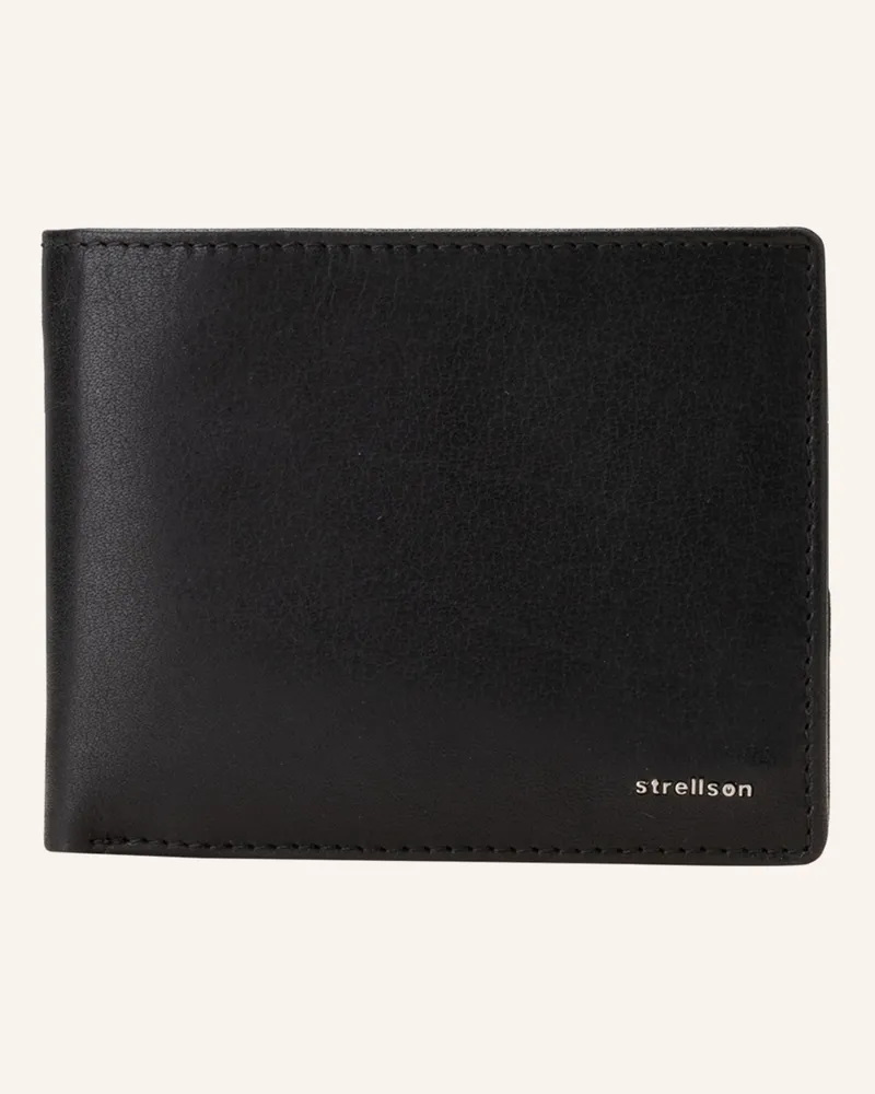 Strellson Geldbörse Jefferson schwarz Schwarz