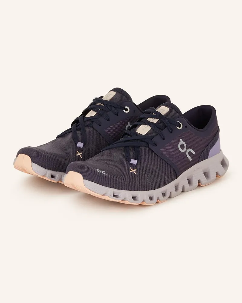 ON Running Fitnessschuhe CLOUD X 3 - DUNKELGRAU/ LILA Grau