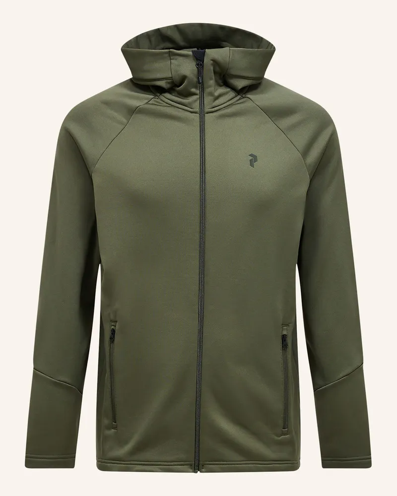 Peak Performance Midlayer-Jacke Rider Zip Hood gruen Oliv
