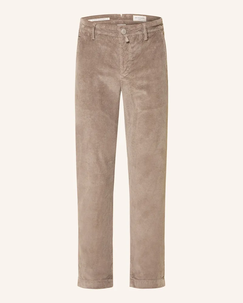 Jacob Cohën Cordhose Bobby Slim Fit grau Taupe