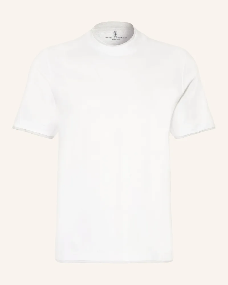 Brunello Cucinelli T-Shirt weiss Weiss