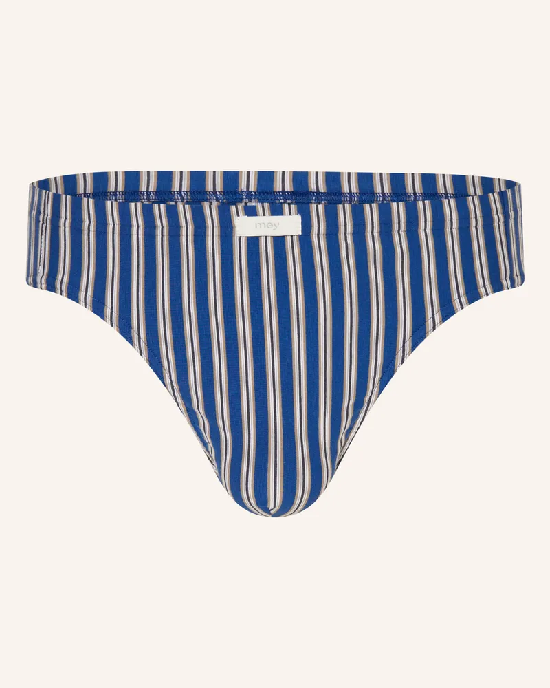 Mey Slips Serie Stream Stripes blau Blau