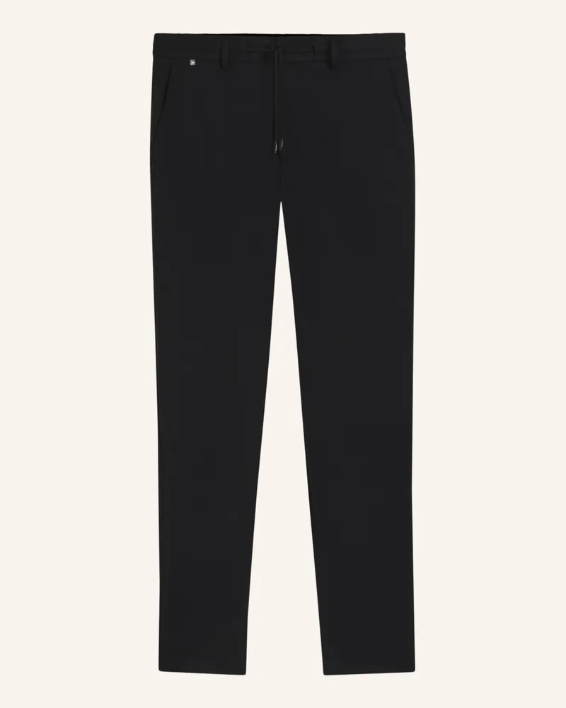 HUGO BOSS Business Hose P-GENIUSJ-RDS-WG-233 Slim Fit Schwarz