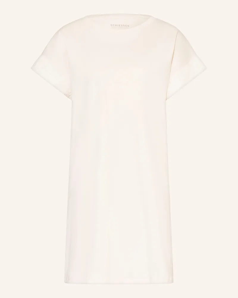 Schiesser Nachthemd Casual Nightwear weiss Weiss