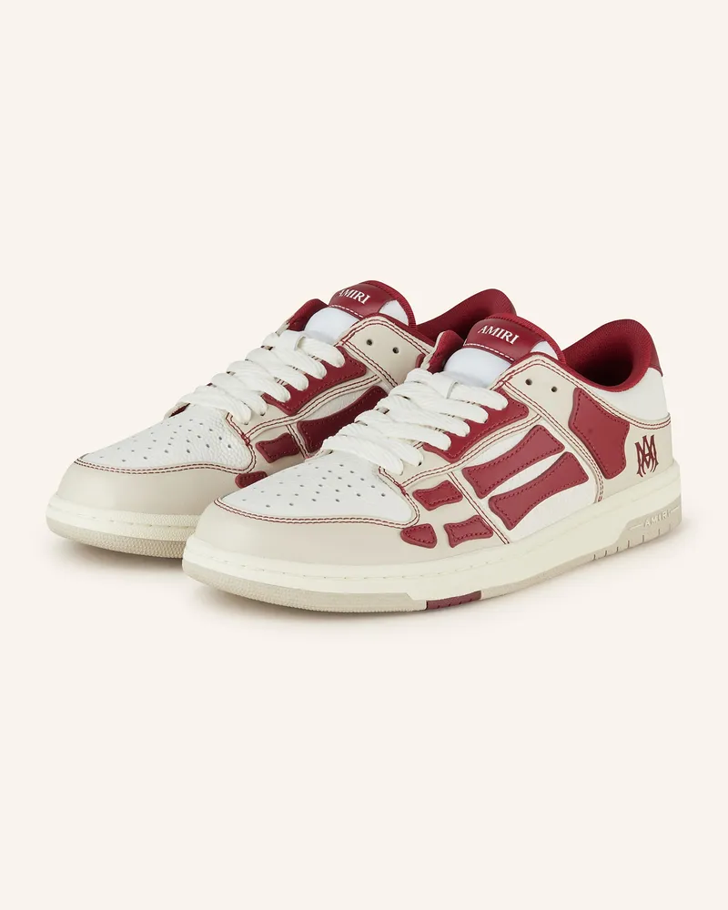 Amiri Sneaker Varsity Skel Top Low rot Hellgrau