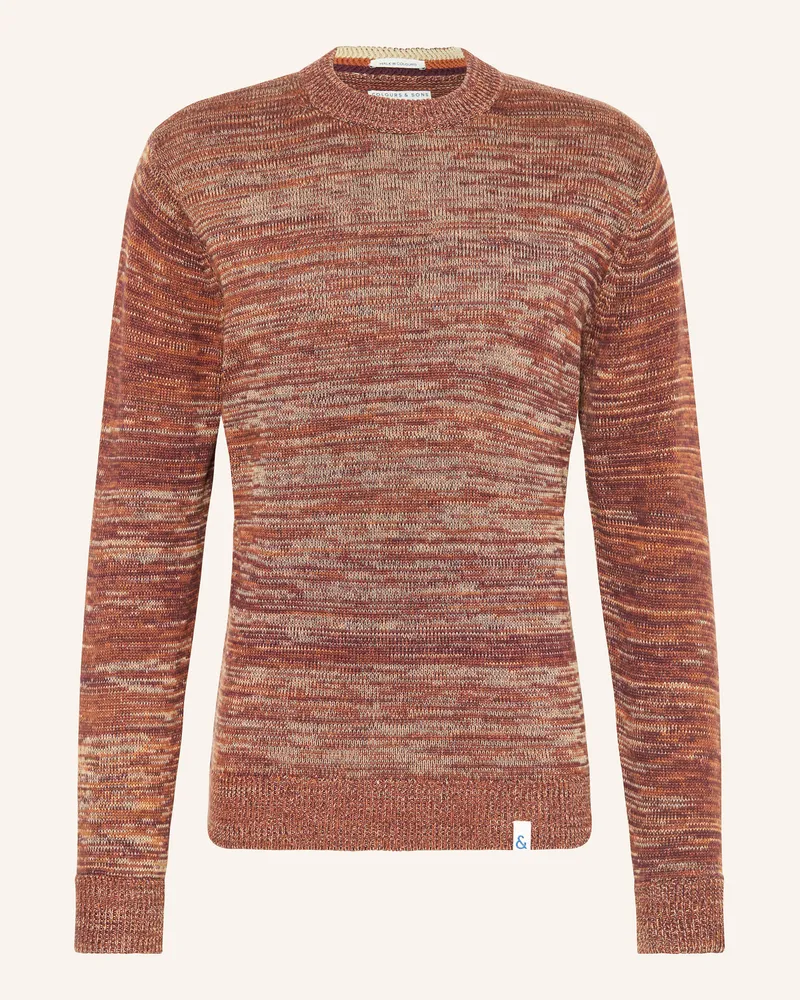 colours & sons Pullover Dunkellila