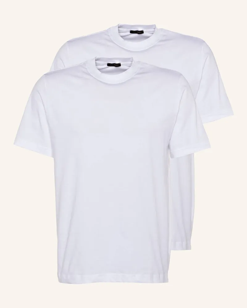Schiesser 2er-Pack T-Shirts ESSSENTIALS Weiss