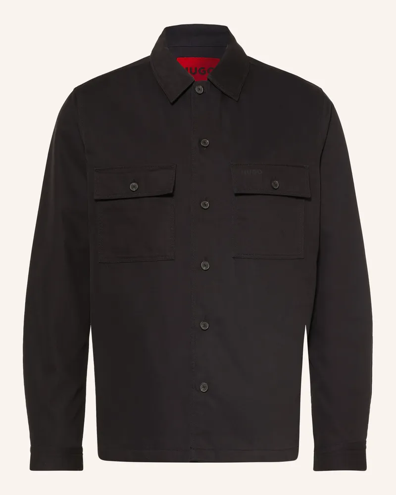 HUGO BOSS Overshirt Epoldo schwarz Schwarz