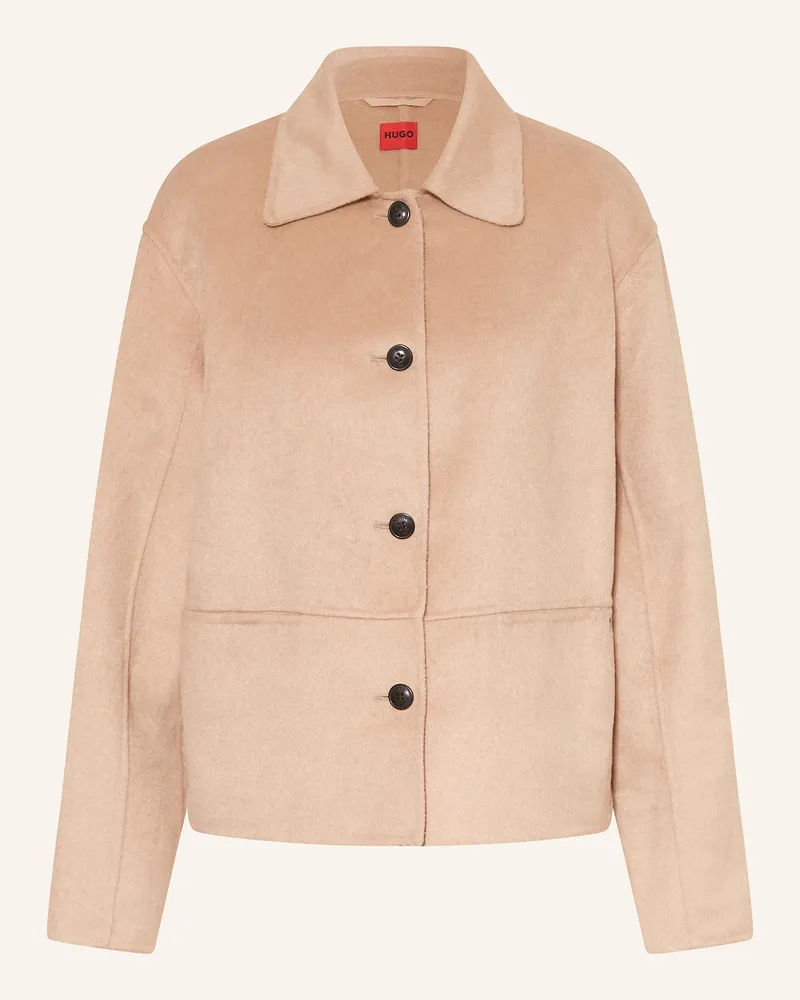 HUGO BOSS Kastenjacke ALUMAS Hellbraun