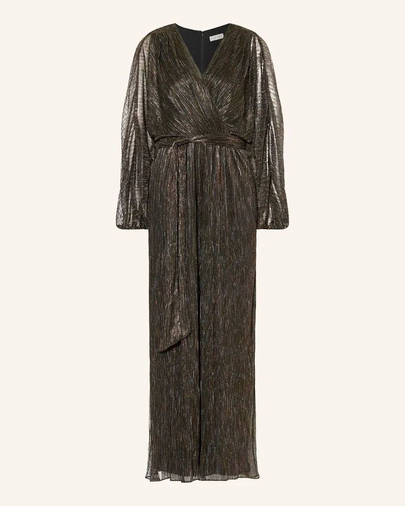 Phase Eight Jumpsuit RACHEL mit Glitzergarn und Plissees Braun