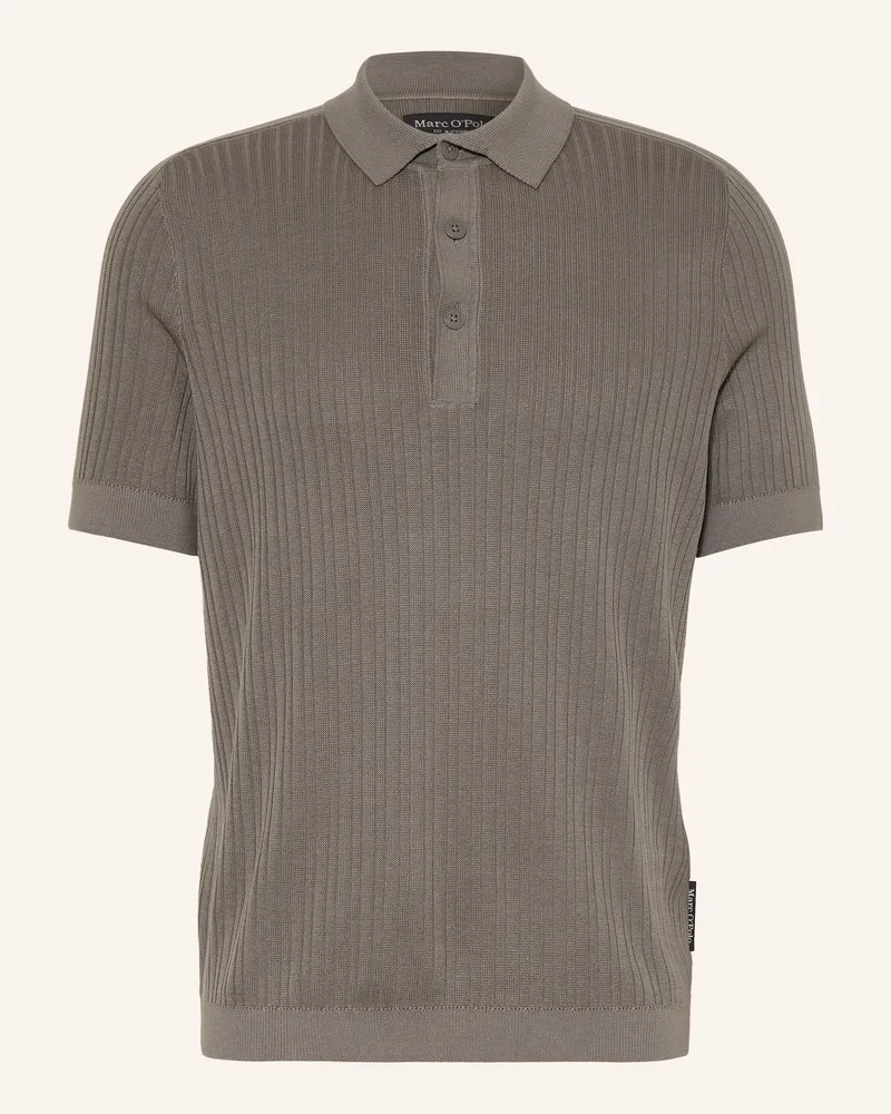 Marc O'Polo Strick-Poloshirt grau Grau