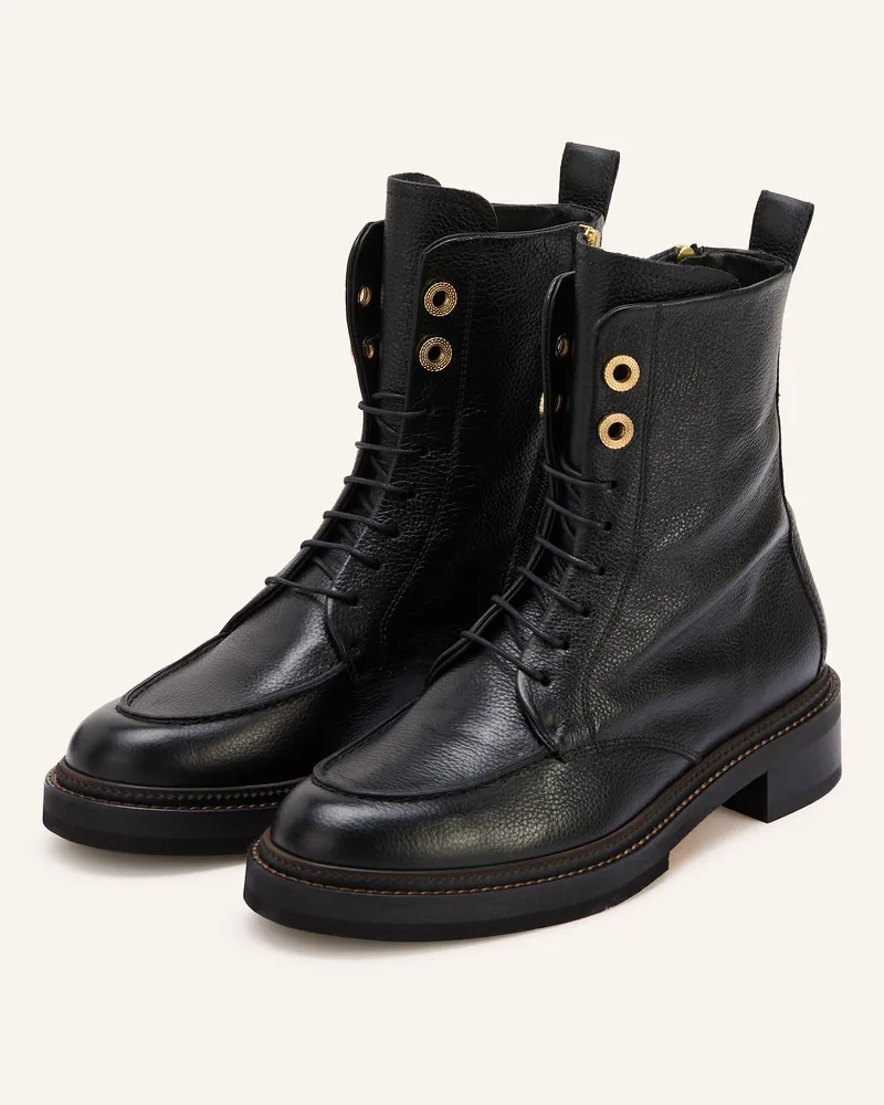 Pertini Schnürboots schwarz Schwarz
