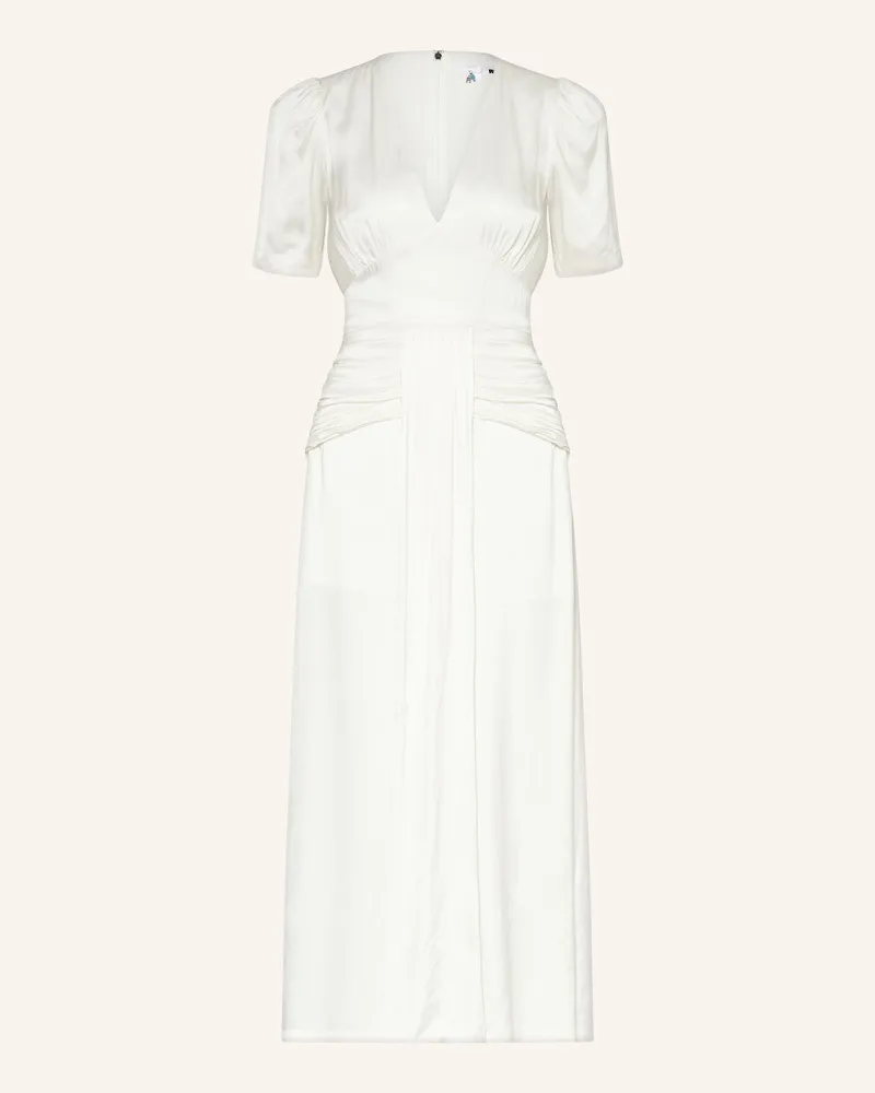 ROTATE Birger Christensen Kleid mit Rüschen Weiss