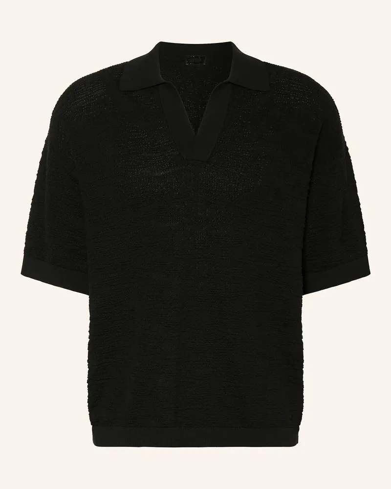 Drykorn Strickshirt Laurenzzo schwarz Schwarz
