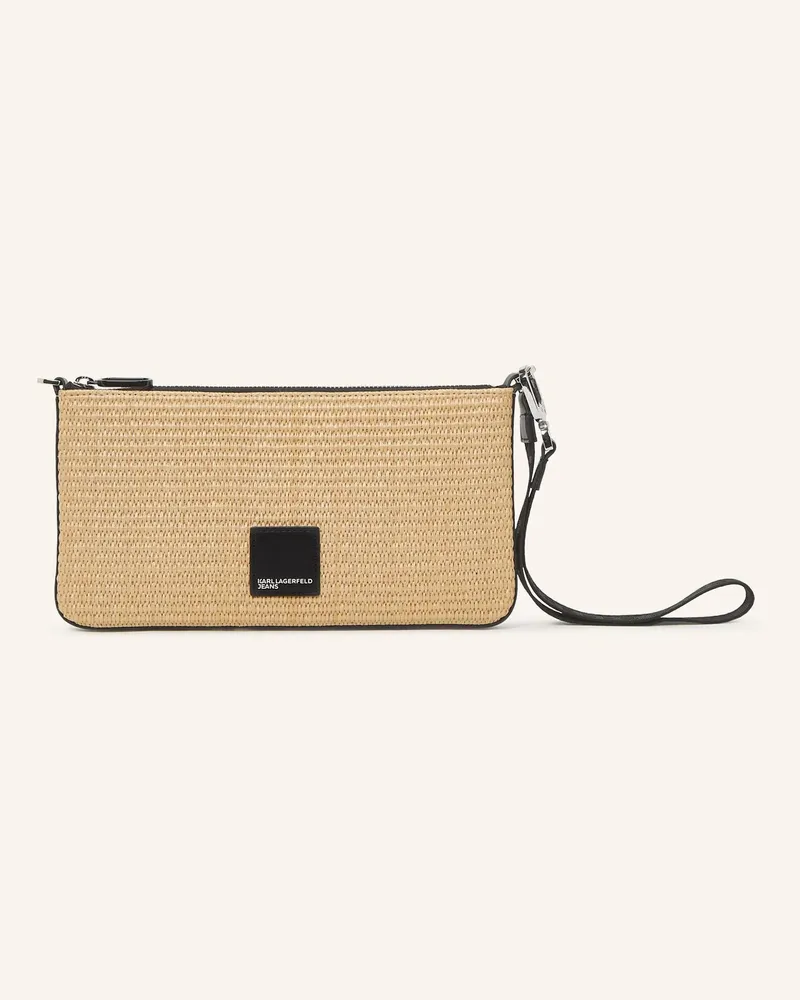 Karl Lagerfeld Clutch weiss Beige
