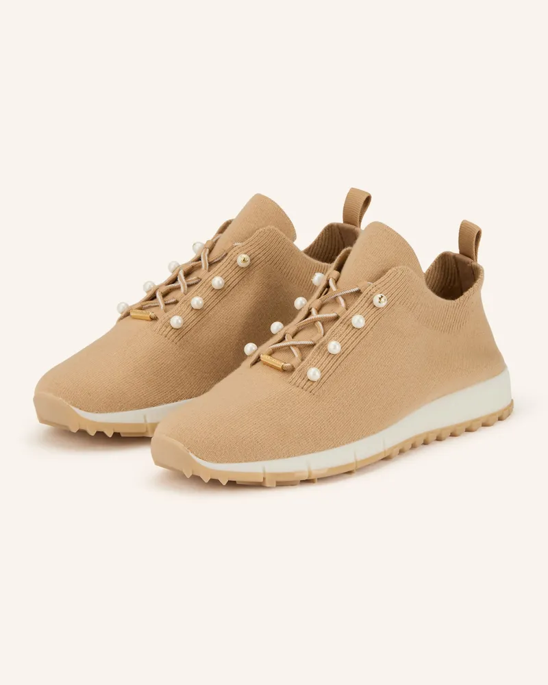 Jimmy Choo Sneaker Veles Mit Schmuckperlen beige Beige