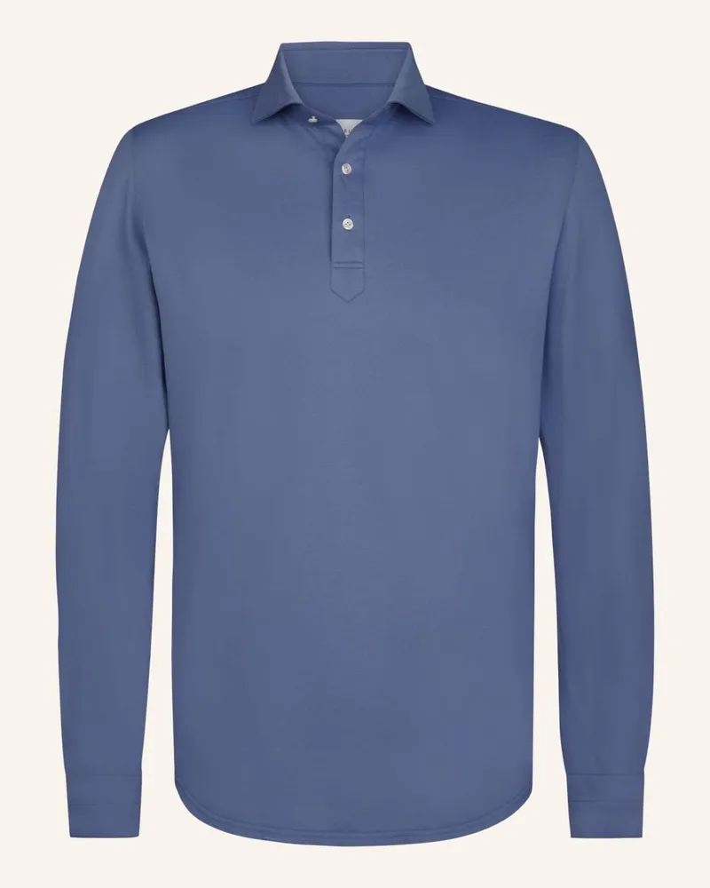 Profuomo Herren Poloshirt Blau