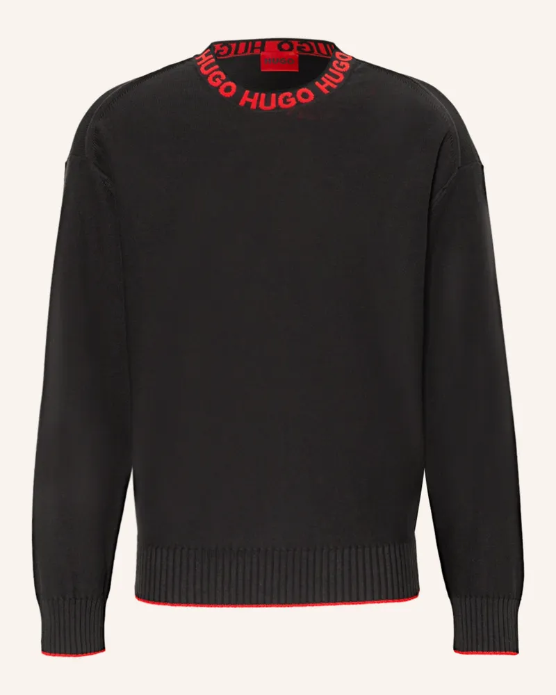 HUGO BOSS Pullover SMARLO Schwarz