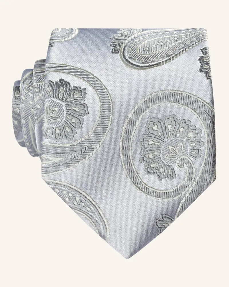 paul Krawatte grau Paisley