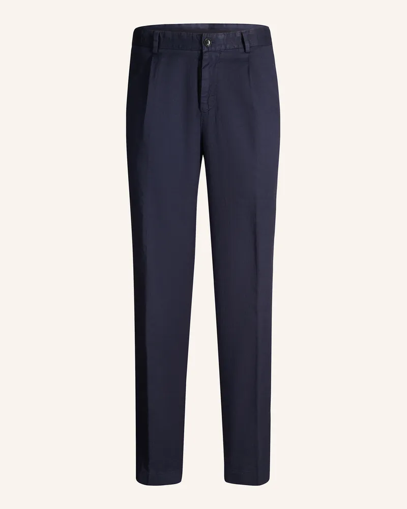 JOOP! Bundfaltenhose Loose Fit blau Dunkelblau