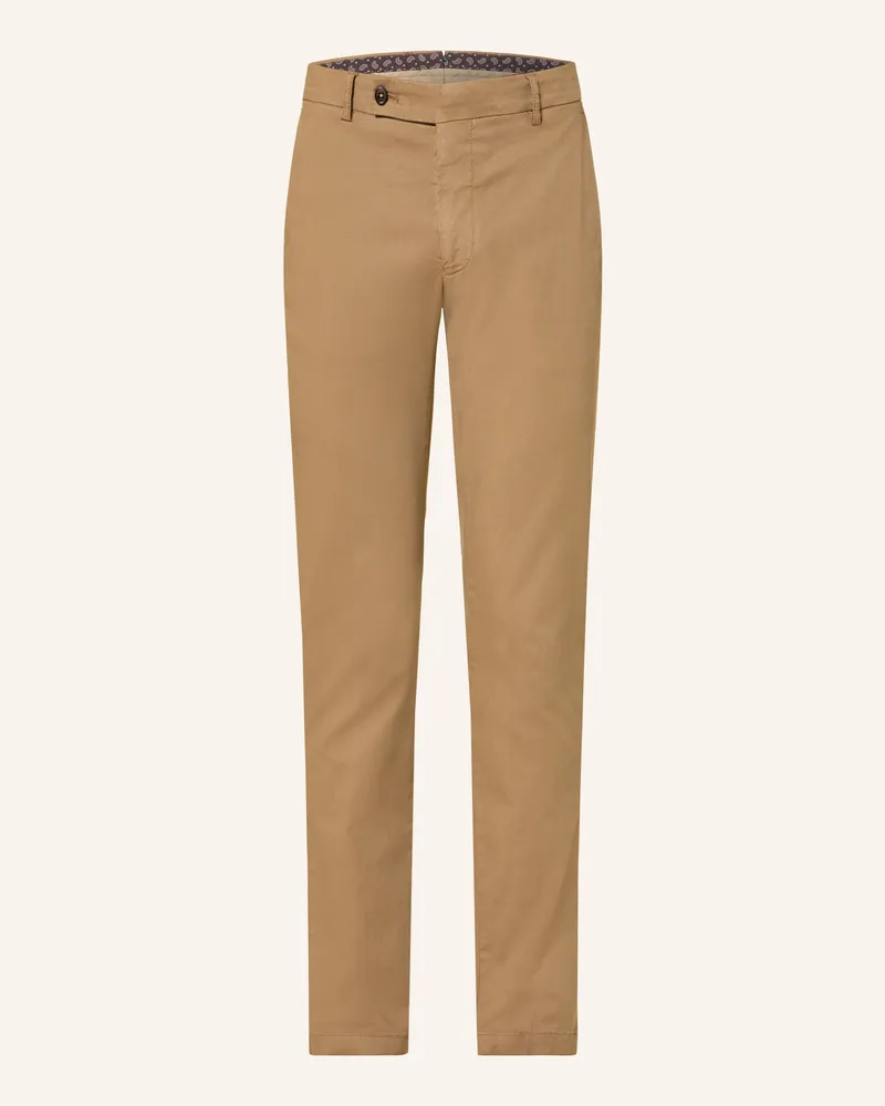 Berwich Chino Extra Slim Fit beige Cognac