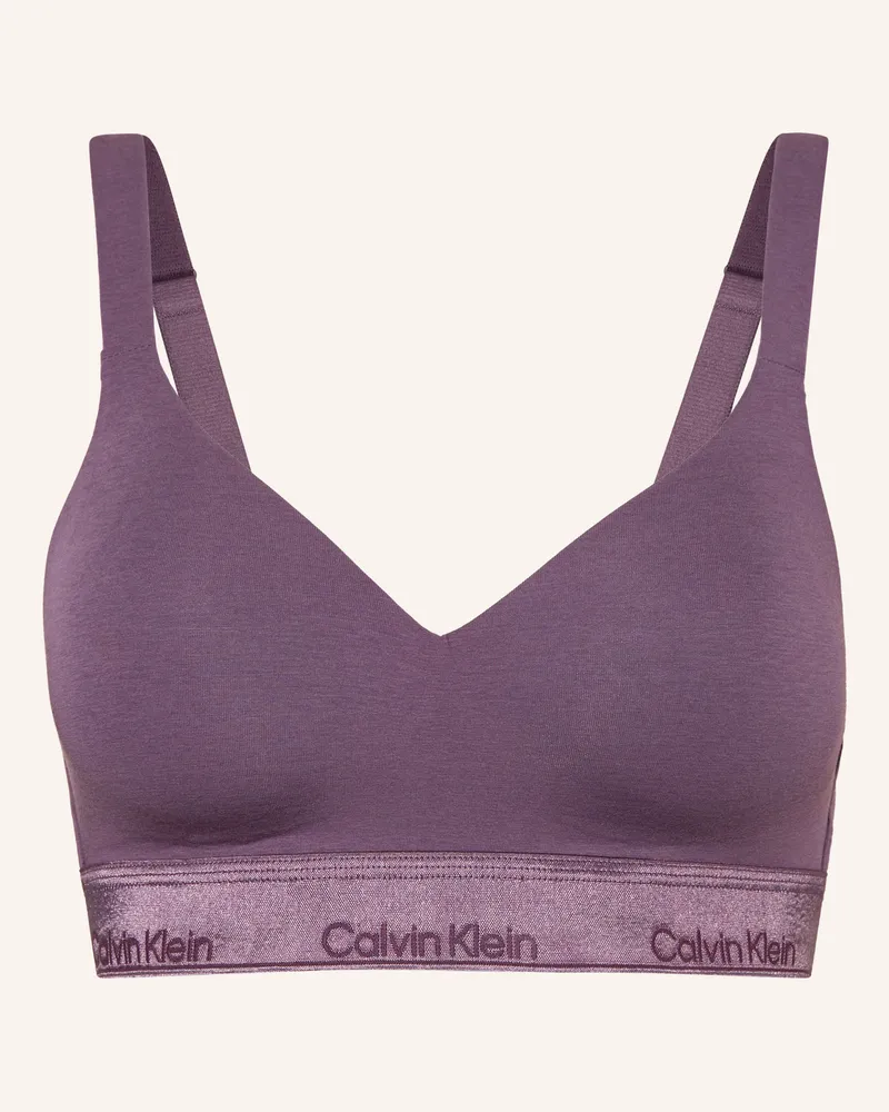 Calvin Klein Bustier Icon Cotton Modal Metallic lila Lila