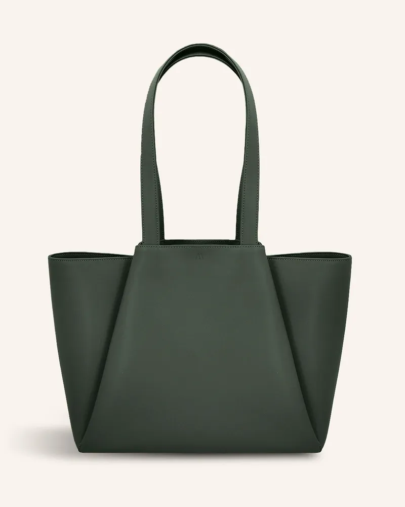 KAAI Schultertasche MIDI PYRAMID Dunkelgrün
