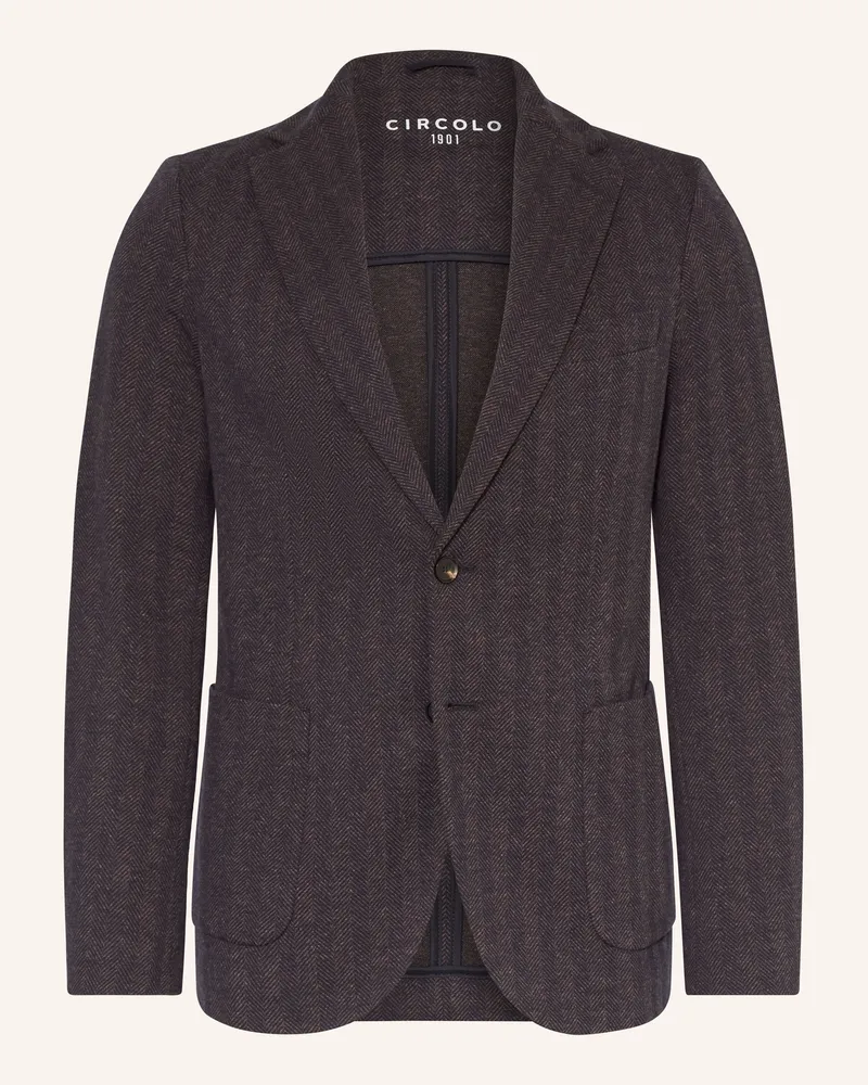 CIRCOLO 1901 Jerseysakko Slim Fit Dunkelbraun
