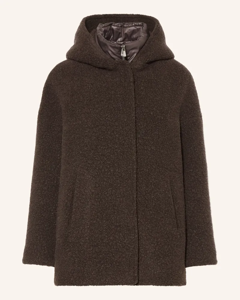 Cinzia Rocca Teddyfell-Jacke Mit Herausnehmbarer Blende braun Dunkelbraun