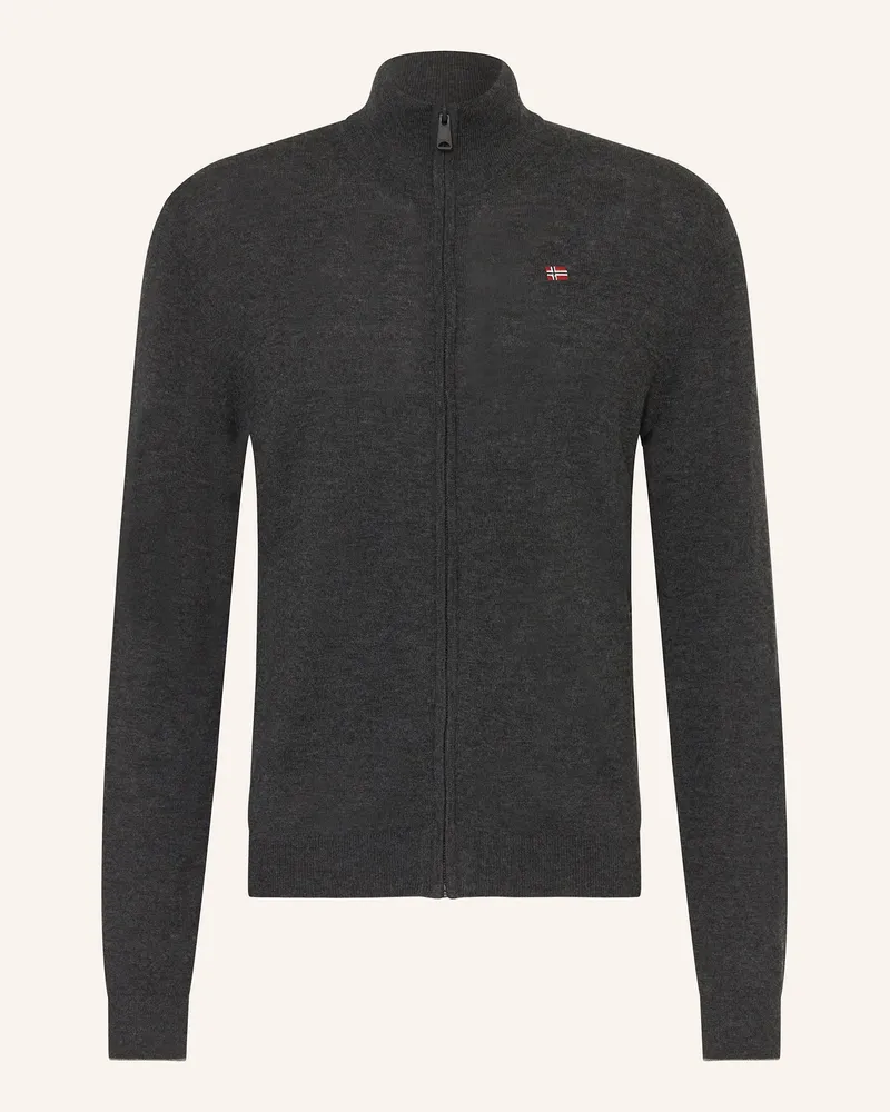 Napapijri Strickjacke Damavand grau Dunkelgrau