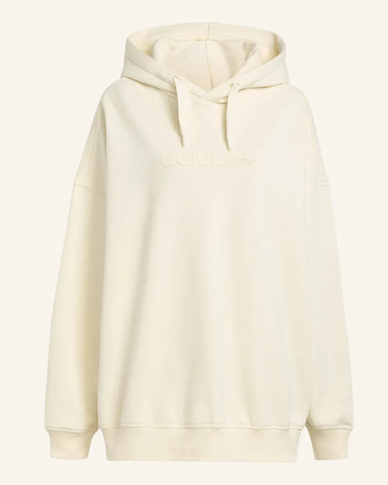 adidas ESSENTIALS LINEAR OVERSIZED HOODIE Weiss