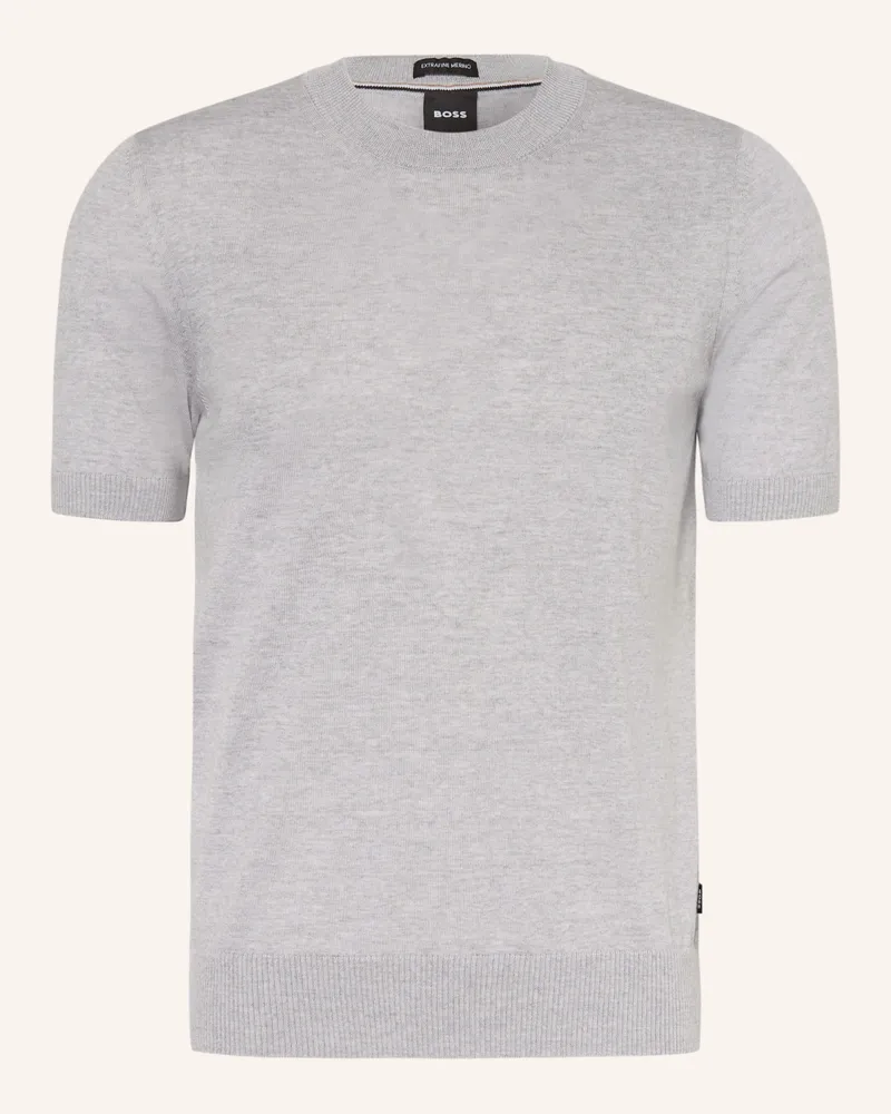 HUGO BOSS Strickshirt Umauro grau Grau