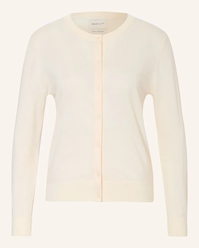 Gant Strickjacke weiss Creme