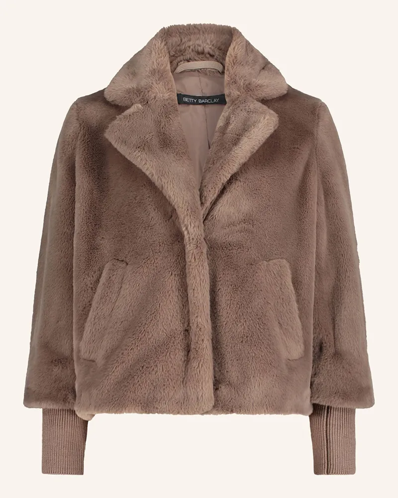 Betty Barclay Kunstfell-Jacke Braun