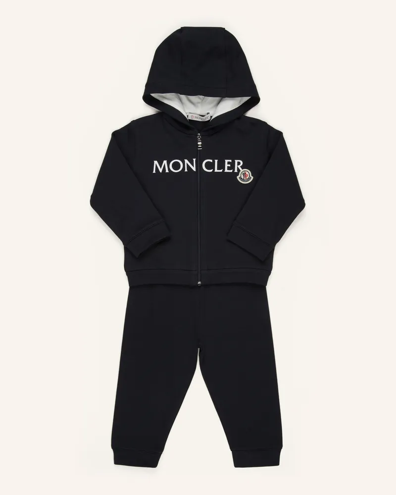 Moncler Set: Sweatjacke und Sweathose Schwarz