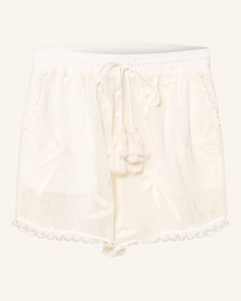 FARM Rio Shorts WHITE PALM Creme