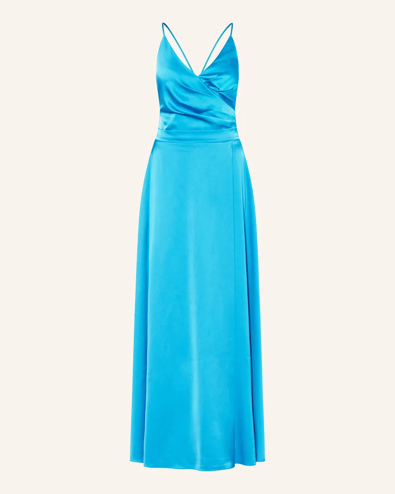 Apart Abendkleid In Wickeloptik blau Türkis