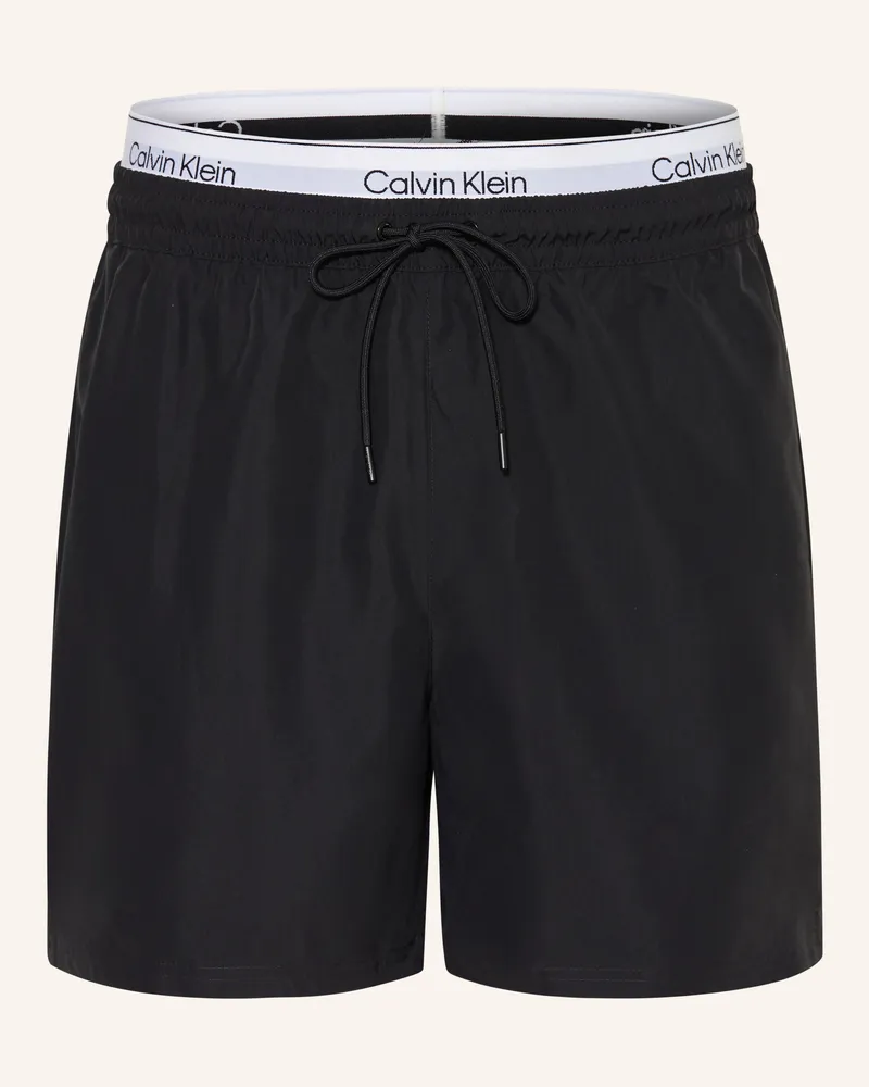 Calvin Klein Badeshorts schwarz Schwarz