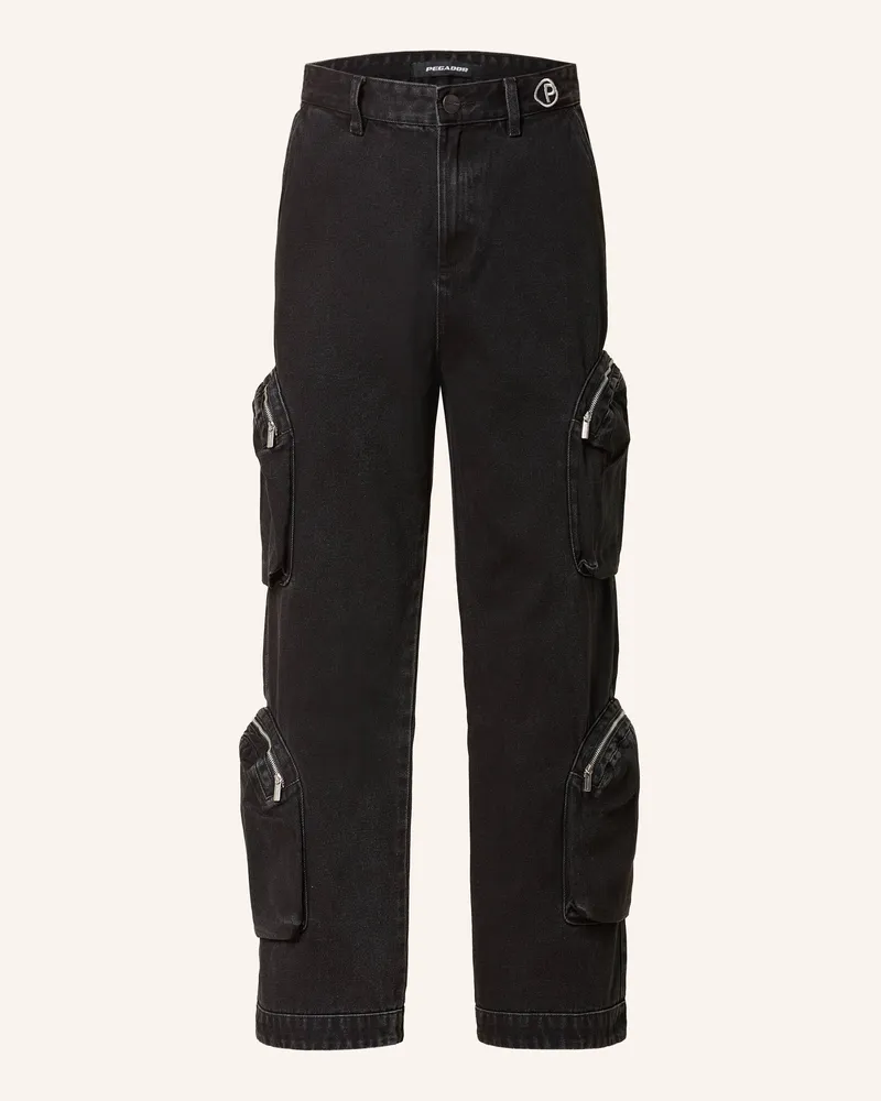 PEGADOR Cargojeans Yarvite Regular Fit schwarz 002
