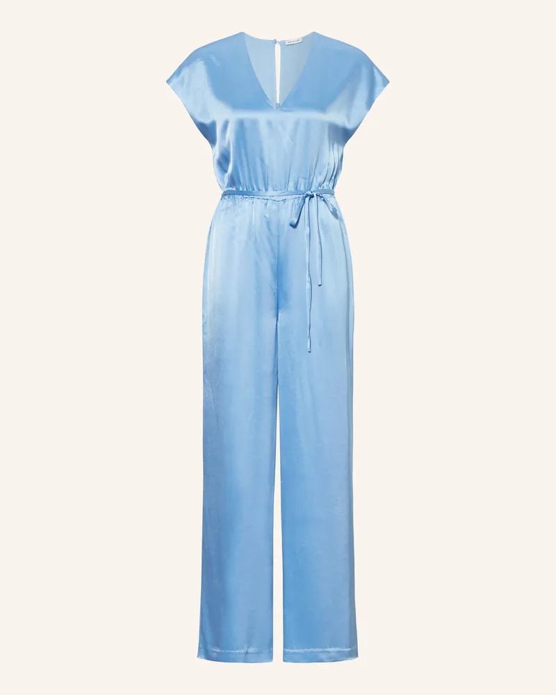 Mrs & HUGS Satin-Jumpsuit Hellblau