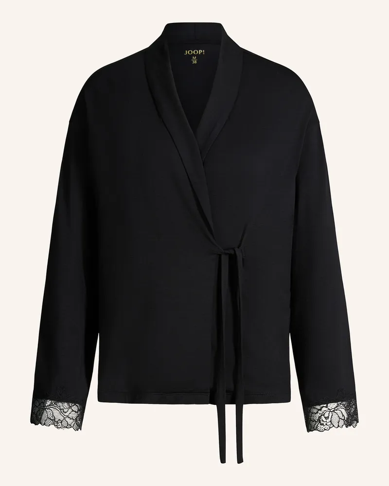 JOOP! Loungewear Cardigan schwarz Schwarz