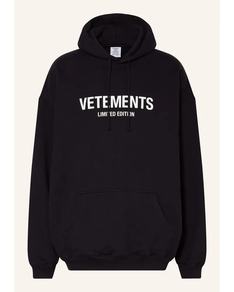 VETEMENTS Hoodie Schwarz